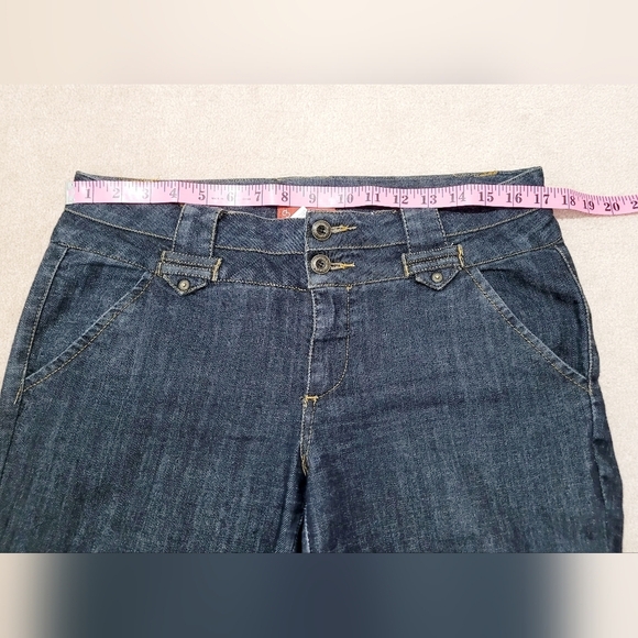 CB Established 1962 Womens Size 8 Dark Wash Stretch Trouser Capris - Picture 6 of 12